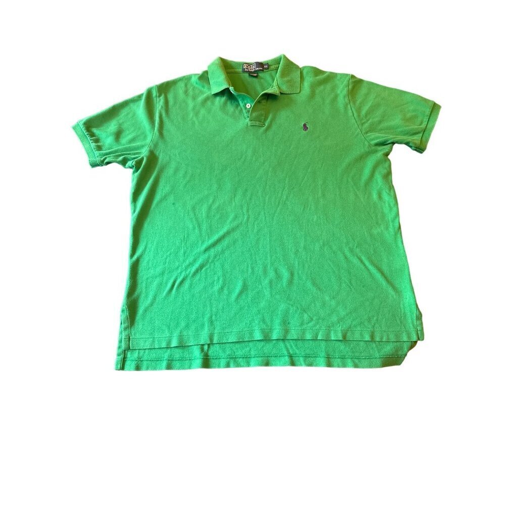 Polo By Ralph Lauren‎ Men's Green Polo Shirt XL 100% Cotton Short Sleeve